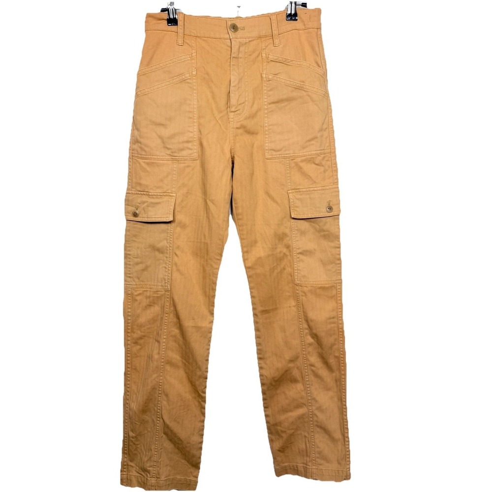 Madewell 90s Straight Cargo Pants Womens Size 25 Tan Camel Utility Carpenter